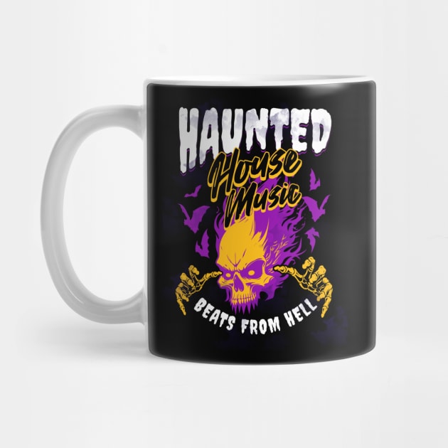 HOUSE MUSIC - Haunted House From Hell (White/Purple) by DISCOTHREADZ 